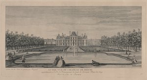 Schloss von Berny aus den Gärten von Jacques Rigaud