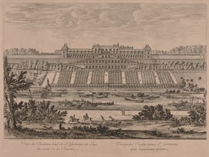 Schloss von St. Germain en Laye vom Fluss aus von Jacques Rigaud