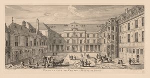 Ansicht des Hofes des Schlosses von Blois von Jacques Rigaud