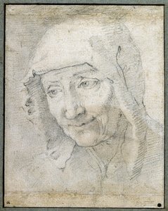 Kopf einer alten Frau