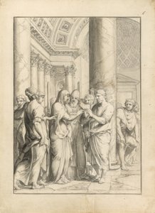 Heirat der Jungfrau, ca. 1640 von Jacques Stella