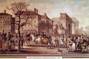 Feldzug von Frankreich 1814: Einzug in Paris von Gefangenen der alliierten Armeen (einschließlich Russland und Preußen)