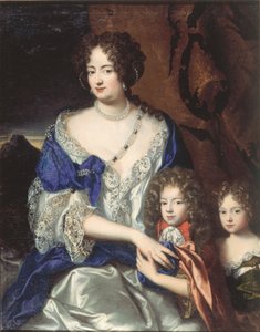 Herzogin Sophia Dorothea von Braunschweig und Lüneburg mit ihren Kindern George und Sophia Dorothea