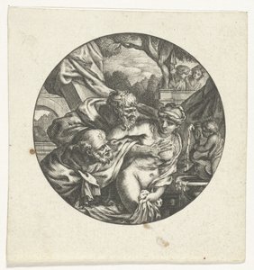 Uhrengehäuse mit Susanna und den Ältesten von Jacques Vauquer