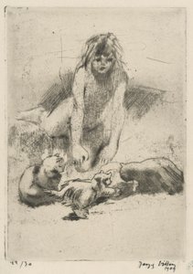 Minne und die trinkenden Katzen, aus der Suite Le bain de Minne