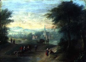 Gebirgige Flusslandschaft