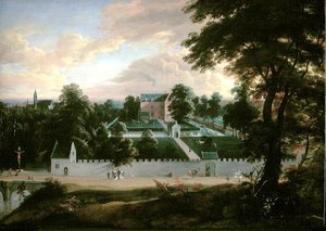 Ansicht einer Burg von Jacques d Arthois
