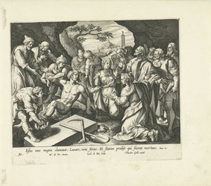 Auferweckung des Lazarus von Jacques de Bie