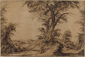 Landschaft mit schlafenden Bauern