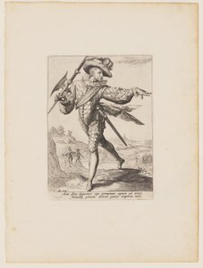 Sergeant, aus Offiziere und Soldaten der Leibgarde von Kaiser Rudolf II. von Jacques de Gheyn II