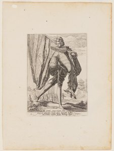 Fahnenträger, aus Offiziere und Soldaten der Leibgarde von Kaiser Rudolf II von Jacques de Gheyn II