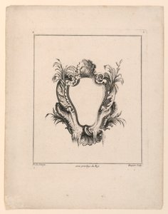 Wappen, aus "Recueil Nouveau de Differens Cartouche"