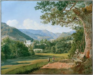 Blick auf Schloss Striebar bei Gresten in Niederösterreich