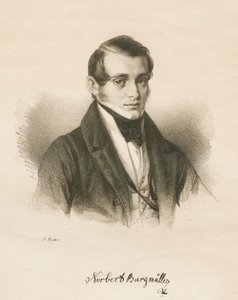 Porträt des Komponisten Norbert Burgmüller, 1836 von Jakob Becker