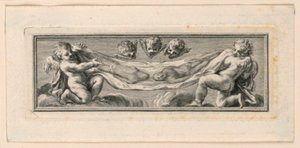 Vignette mit Engeln und Leidenswerkzeugen von Jakob Frey