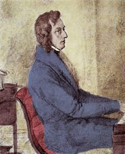 Porträt von Frederic Chopin (1810-1849), polnischer Komponist