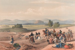 Der Weg zur Festung von Kwettah, um 1839