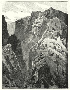 Die Berge bei Jericho (Lithografie) von James (after) Clark
