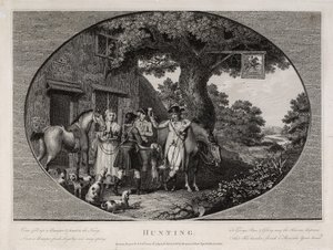 Jagd, graviert von Robert Pollard (1755-1838)