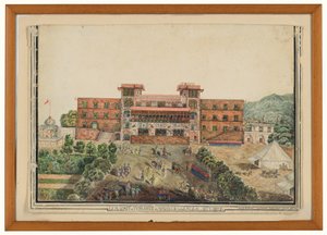 Das Haus in Peshawur von Monsieur le General Avitabile, Lugmanee, Khohistan von James (after) Rattray
