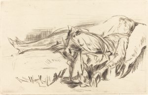 Ein Kind auf einer Couch, Nr. 2, ca. 1873-1875