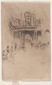 Eine Ecke des Palais Royal von James Abbott McNeill Whistler