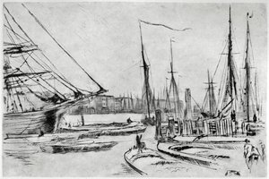 Eine Skizze aus Billingsgate, 19. Jahrhundert 1904 von James Abbott McNeill Whistler