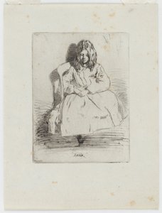 Annie, sitzend, 1858