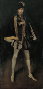 Arrangement in Schwarz, Nr. 3: Sir Henry Irving als Philipp II. von Spanien, 1876, überarbeitet 1885 von James Abbott McNeill Whistler