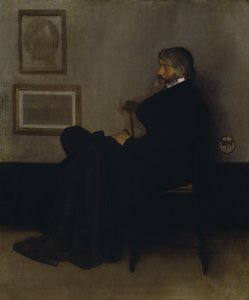 Arrangement in Grau und Schwarz, Nr. 2: Porträt von Thomas Carlyle (1795-1881) 1872-73