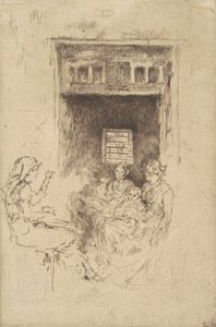 Perlenfädler, 1880 von James Abbott McNeill Whistler