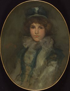 Blau und Koralle: Das kleine blaue Bonnet von James Abbott McNeill Whistler