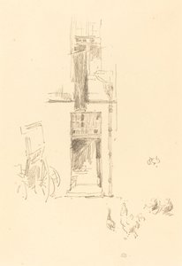 Hähne und Hennen, Hôtel Colbert, 1891 von James Abbott McNeill Whistler