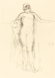 Verhülltes Modell, stehend, 1893
