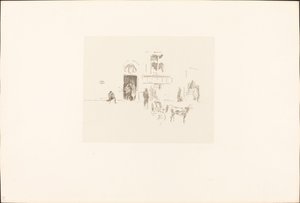 Gaiety Bühneneingang, 1879-1887 von James Abbott McNeill Whistler