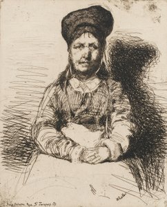 La Retameuse. Eine der zwölf Radierungen aus der Natur Das französische Set, 1858 von James Abbott McNeill Whistler