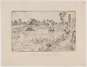 Landschaft mit Pferden