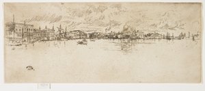 Langes Venedig aus dem zweiten Venedig-Set, 1879-1880 von James Abbott McNeill Whistler