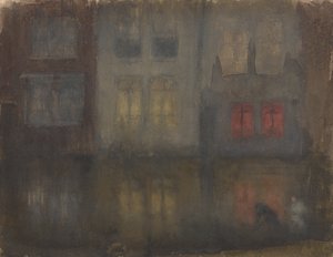Nocturne: Schwarz und Rot, Rückkanal, Holland, 1882