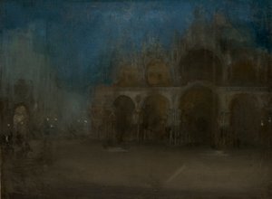 Nocturne, Blau und Gold - St. Markus, Venedig von James Abbott McNeill Whistler