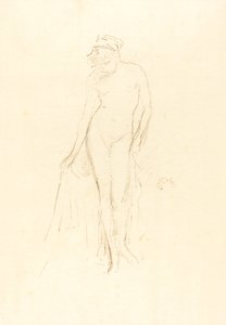 Nacktes Modell, stehend, ca. 1891 von James Abbott McNeill Whistler