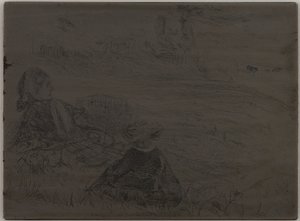Kindermädchen und Kind, 1859