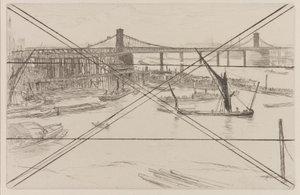 Alte Hungerford-Brücke von James Abbott McNeill Whistler