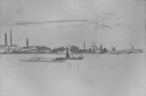 Prices Kerzenfabrik, um 1875, 1904 von James Abbott McNeill Whistler
