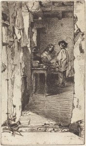 Lumpensammler, Quartier Mouffetard, Paris, 1858 von James Abbott McNeill Whistler