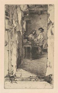 Lumpensammler, Quartier Mouffetard, Paris, 1858 von James Abbott McNeill Whistler