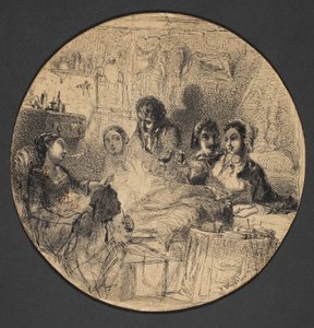 Szene aus dem Bohème-Leben, 1855-57 von James Abbott McNeill Whistler