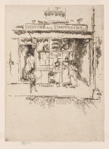 Rasieren und Shampoonieren, ca. 1886-88 von James Abbott McNeill Whistler