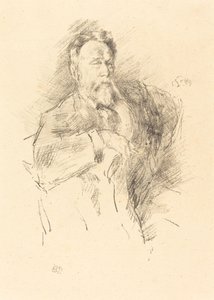 Skizze von William E. Henley, 1896 von James Abbott McNeill Whistler