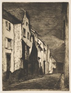 Straße in Saverne, 1858